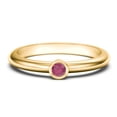 thumbnail image 1 of Bague Classique à Pierre de Naissance Sertie Clos - Rubis (Juillet), 1 of 4
