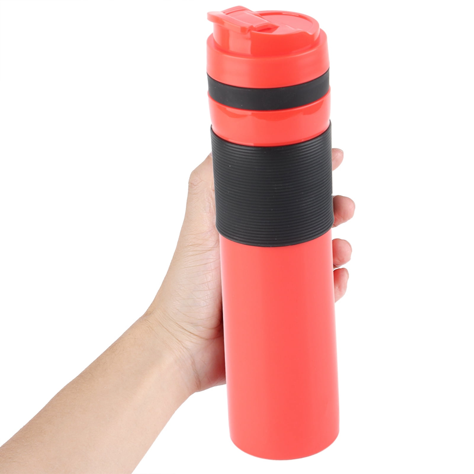 Coffee Press Bottle, 350ml Portable Coffee Maker Tea Coffee Maker Drinking Water Cup for Travelling, 2 In1 Travel French Press Coffee Maker Coffee French Press Coffee Mug