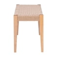 thumbnail image 4 of Pemberly Row Banc Moderne en Bois/corde Naturelle de 18 Pouces en Brun Naturel, 4 of 9