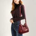 thumbnail image 3 of MIASHUI Women Soft Leather Shoulder Bags Classic Designer Crossbody Handbag Purse for Everyday Use, 3 of 3