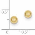 thumbnail image 2 of 10K Yellow Gold Polished 5mm Ball Post Earrings, 2 of 2