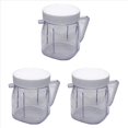 thumbnail image 2 of for Blender Replacement Parts, 4937 Mini Osterizer Blender Jar Accessory, Cup Mini Plastic Jars with Lids (),3 x Mixing tank,Transparent, 2 of 9
