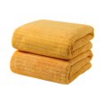 thumbnail image 1 of Dvkptbk Bath Towel Set，Coral Velvet Towel for Adult Daily Use At Home Absorbent Dry Hair Towel That Does Not Hair Beach Towel Strip Patterned Bath Towel, 1 of 2