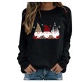 thumbnail image 1 of RKSTN Chandail pour Femmes Décontracté à Manches Longues Blouse à Imprimé de la Saint-Valentin Hauts Chandail Col Rond Coupe Ample Chandail, 1 of 3