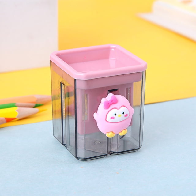 EGNMCR Home Office Furniture Double Hole Pencil Sharpener Small Portable Pencil Sharpener Pencil Sharpener Student Stationery Learning Tool Plastics pencil sharpener