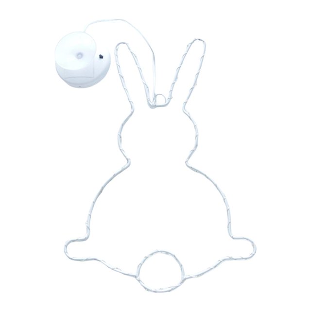 SUTENGDA 2pcs Easter Window Lights Easter Eggs Bunny Lights Decorations Battery Operated Easter Lights with Suction Cup Easter Decorations for Home Indoor Easter Party Decor