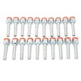 thumbnail image 3 of Raccords de Barbes de Boyau Réfrigérant, Haute Résistance 20 Pcs Raccords de Barbes de Boyau AC Antirouille Universels Structure Robuste Aluminium Résistant aux Produits Chimiques pour Camions pour Voitures 5/8 Po,1/2 Po,3/8 Po, 3 of 7