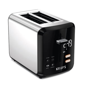 KRUPS My Memory Digital Stainless Steel 2-Slice Toaster, 7 Shade Setting with Extra Large LED Display