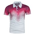 thumbnail image 4 of EGNMCR T-Shirts pour Homme Survêtement d'Été pour Hommes Tenues Courtes Mode Chemise Décontractée à Manches Courtes Chemise à Manches Courtes Col Rabattu Blouse et Chemise Cadeaux pour Hommes, 4 of 5