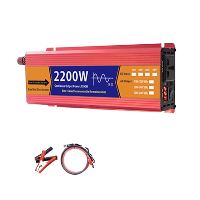 Pure Sine Wave Inverter 12V/24V To AC 1000W/1600W/2200W/3000W Voltage Transformer Power Converter Solar LED Inverter ,Safety