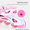 thumbnail image 3 of Patins à Roulettes 2 en 1, 4 Tailles Réglables, Patins 2 en 1 pour Enfants et Adultes, Patins à Roues Lumineuses pour l'Extérieur, 3 of 9