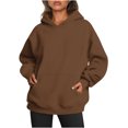 thumbnail image 1 of MeetoTime Sweat à Capuche Surdimensionné pour Femmes 2024 Décontracté à Manches Longues avec Poches, 1 of 5