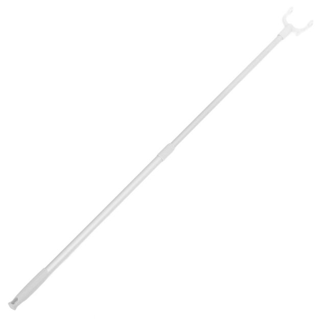 EIGTHTAIL Perche de Garde-Robe Prolongée Tringle à Vêtements Ménagère Rétractable Crochet à Vêtements Perche Crochet d'Atteinte Corde à Vêtements Bâton d'Atteinte Perche Télescopique Robuste