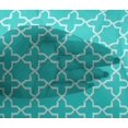 thumbnail image 4 of oneOone Viscose Chiffon Fabric Quatrefoil Block Printed Fabric 1 Yard 42 Inch Wide, 4 of 4
