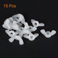 thumbnail image 3 of Unique Bargains M6 Wing Nuts Butterfly Nut Nylon White 15 Pack, 3 of 5