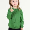 thumbnail image 5 of Toddler Candy Color Cardigan , Solid Color Winter Sweater For Boys/Girls ,0,3 Years, Super Soft, Green 12-18 Months, 5 of 5