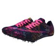 thumbnail image 1 of relayinert Stylish Racing Jumping Sprint Sneakers With Cushioned Comfort Non-slip Track And Field Spikes Shoes Black rose 42, 1 of 6