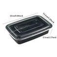 thumbnail image 2 of Meal Prep Containers Set 20 Pack with Lids Large Thick Microwave Safe Reusable Lunch Boxes Food Grade Freezer Dishwasher Safe, 2 of 3