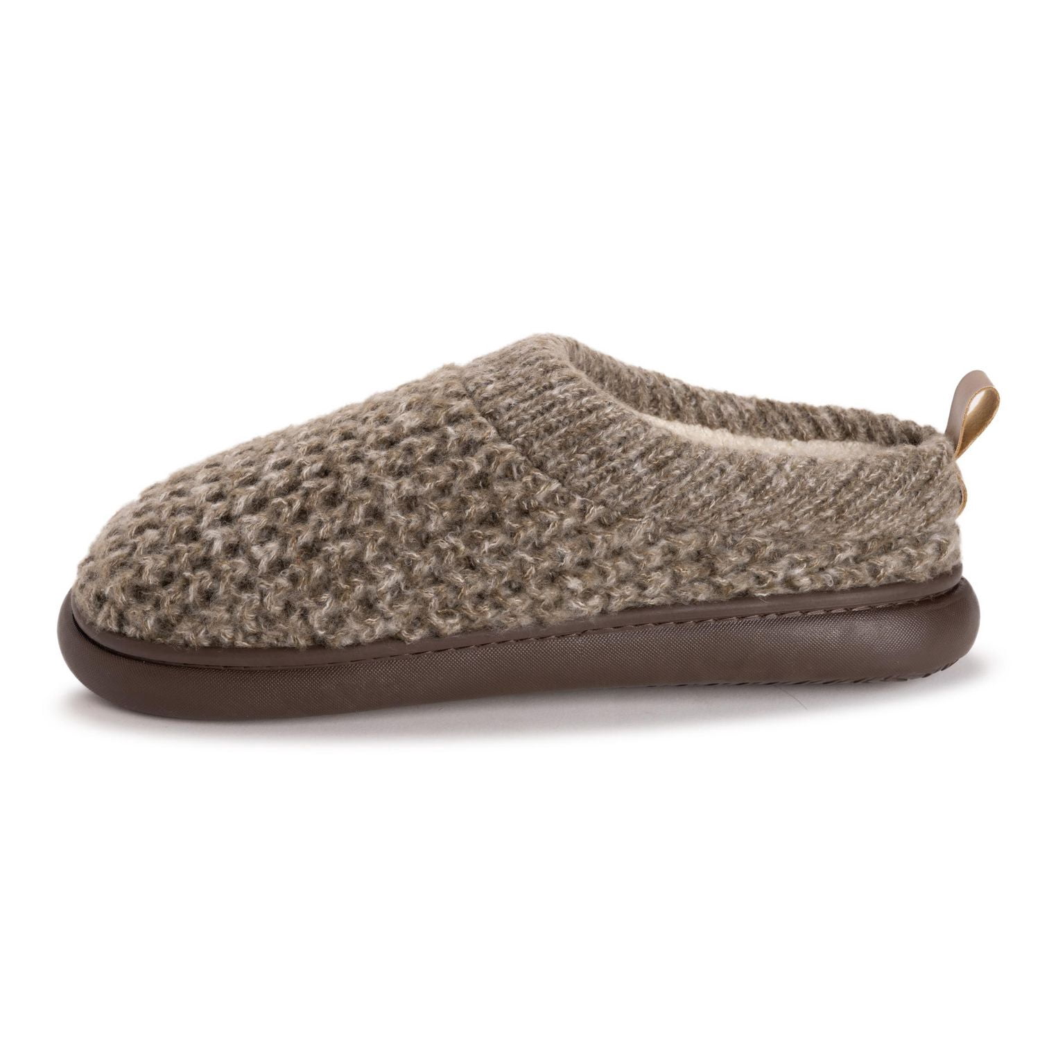 MUK LUKS Men's Clog Slippers Taupe, Sizes 7-12