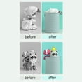 thumbnail image 4 of Binwennn X Hamper Clothes Foldable Household Bathroom Storage Bucket Toy Clothing Storage Dormitory Sorting Laundry, 4 of 4