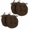 thumbnail image 1 of Coussins de Chaise Ronds Capitonnés en Sergé Uni de 16 Po (Ensemble de 4), 1 of 4