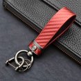 thumbnail image 4 of Automobile Key Chain Portable Universal Men Women Anti-rust Zinc Chain Accessories Lightweight Detachable Reusable Washable Solid Color Anti-lost Keychain Red, 4 of 9