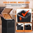 thumbnail image 4 of Homall Homes & Gardens Patio 30 Gallon Patio Trash Can Plastic Kitchen Garbage Can,Black, 4 of 9
