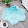 thumbnail image 2 of fheaev Wool Imitation Sheepskin Rugs Faux Non Slip Bedroom Carpet Mats, 2 of 2