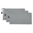 thumbnail image 1 of Unique Bargains Waterproof Zipper File Bags, A6 Document Holders for Office, Gray 3 Pack, 1 of 6