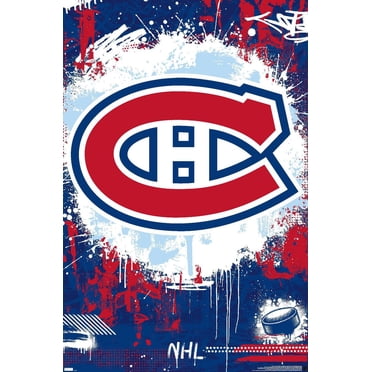 NHL Montreal Canadiens - Maximalist Logo 23 Wall Poster, 22.375" x 34"