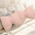 thumbnail image 1 of Dvkptbk Cotton Bow Pillows and Linen Pillow Solid Color Sofa Pillow Cushion Two Purpose Bow Pillow Lumbar Pillow 16X12 Inches Motheres Day Gift Pillow Bedding, 1 of 6