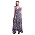 thumbnail image 1 of Bimba Floral Women Summer Printed V Neck Long MaxiDressHoliday Resort Wear-Medium, 1 of 4