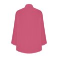 thumbnail image 5 of Timegard Chemises pour Femmes en Coton et Lin à Boutons, Col à Revers, Blouse à Manches 3/4, Hauts d'Automne avec Poches, 5 of 5