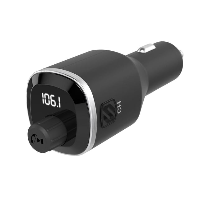 Trousse mains libres pour l'auto avec émetteur FM Bluetooth BTFreq de Scosche BTFM4-SP