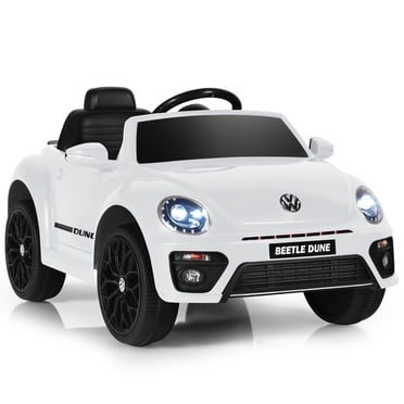 Costway 12V Kids Ride On Car Licensed Volkswagen Beetle w/ Remote Control & Music White