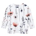 thumbnail image 5 of Rbaofujie T-Shirts Graphiques pour Fille Imprimé Floral Manches Courtes Col Rond T-Shirts Hauts, 5 of 5