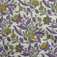 thumbnail image 1 of oneOone Silk Tabby Violet Fabric Asian Floral Craft Projects Decor Fabric Printed By The Yard 42 Inch Wide, 1 of 5