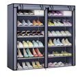 thumbnail image 3 of PENGXIANG 6 Tier Shoe Rack Storage Organizer 36 Pairs Double Row Shoe Rack Shelf Cabinet Tower for Closet with Nonwoven Fabric Cover, 3 of 7