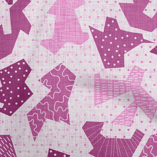 oneOone Cotton Cambric Purple Fabric Abstracts Craft Projects Decor Fabric Printed By The Yard 42 Inch Wide