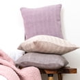 thumbnail image 2 of Herringbone Stripe Cotton Cushions Set of 2 Poly Filled With Zipper Machine Washable, 2 of 5