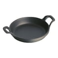 thumbnail image 1 of STAUB Specialities 750 ml Cast Iron Round Oven Dish, Black, 1 of 3