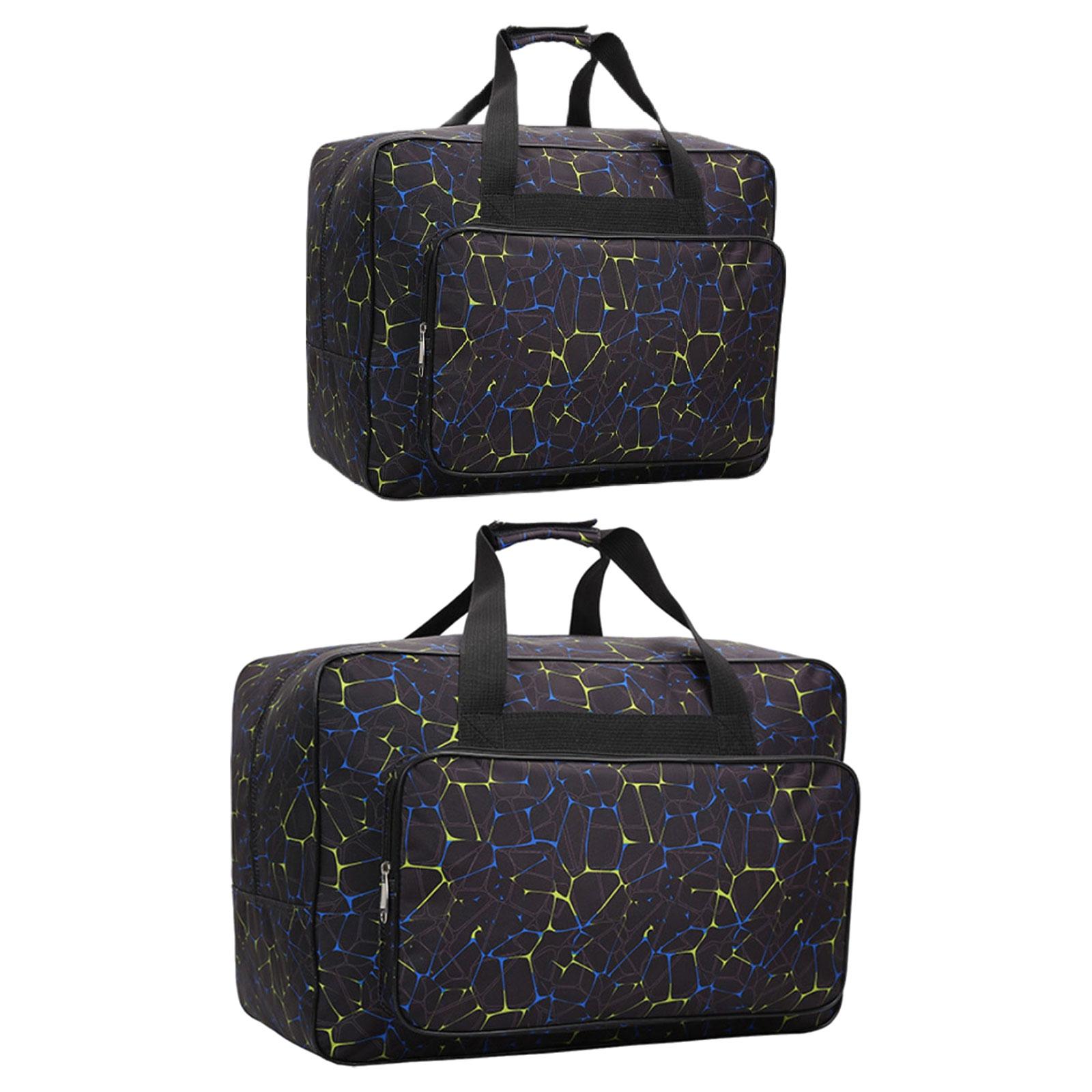 yuksok 2Pcs Sewing Machine Carrying Case Sewing Supplies Outdoor Sewing Machine Bag Black