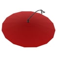 thumbnail image 2 of HOMETRENDS 10 ft. Offset Shanghai Patio Umbrella & Base - Salsa, 2 of 7