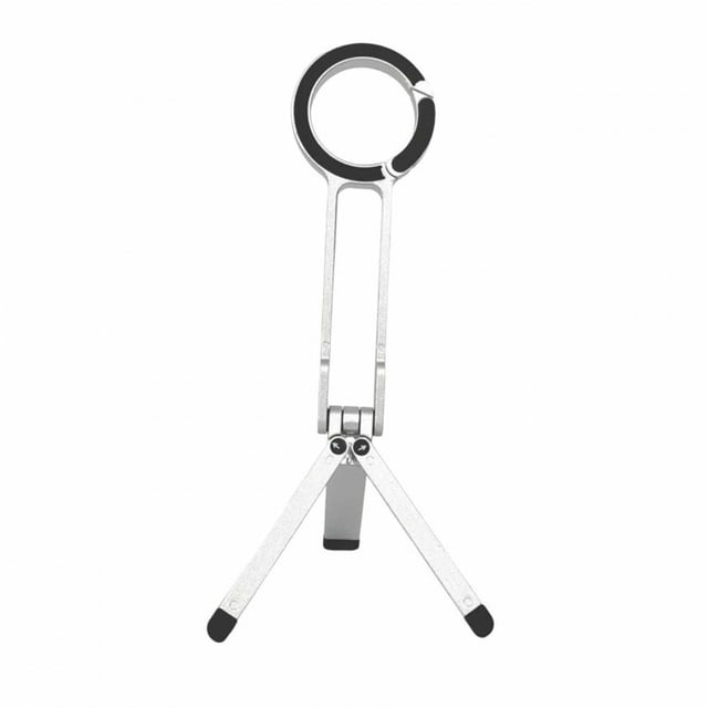 ZLight Portable Phone Holder With Dual-sided Magnetic Mount Dual-sided Magnetic Tripod silver