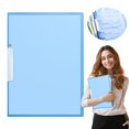 thumbnail image 2 of 1 Pack Blue Report Covers with Swing Clip, File Folder with Swing Clip, 30 Sheets Capacity, Slide Locking Report Covers, Letter Size, Front Report Covers for Documents Presentation Resume Office, 2 of 9