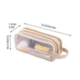 thumbnail image 3 of weibbin Double Layer Mesh Transparent Pencil Case With Large Capacity For Junior High School s High School Girls Pencil Cases For Elementary School s, 3 of 7