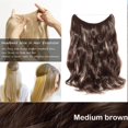 thumbnail image 2 of Extensions de Cheveux Invisibles 20” Miracle Secret Fish Line Postiches Cheveux Synthétiques Lisses Soyeux, 2 of 4