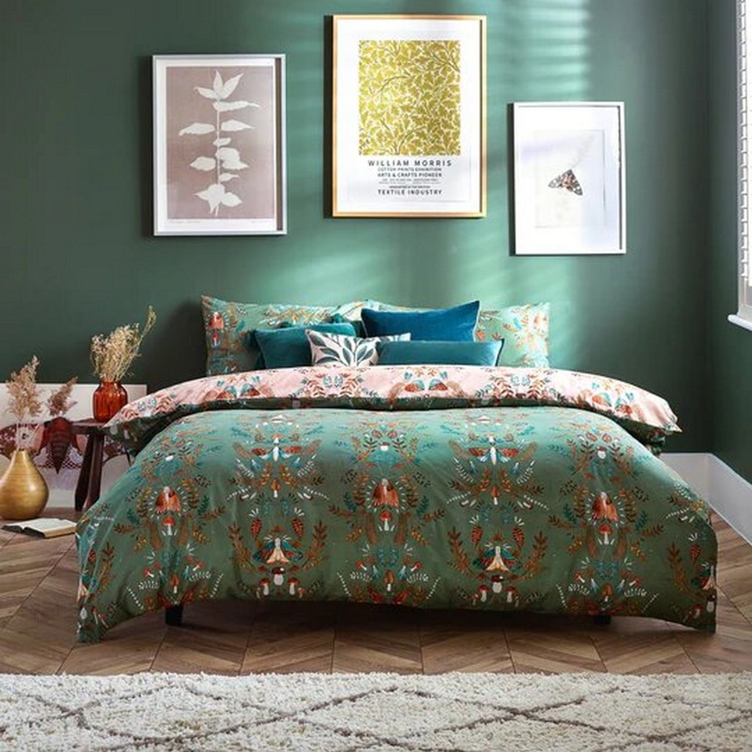 Furn Luna Ensemble de Housse de Couette en Bois