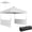White, variant on Outsunny 10' x 10' Pop Up Canopy Tent with 2 Half Sidewalls, Dark Grey