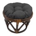 thumbnail image 1 of Blazing Needles Coussin de Repose-Pieds Extérieur Rond Uni Capitonné de 18 Pouces, 18 x 18, Gris Froid, 1 of 1